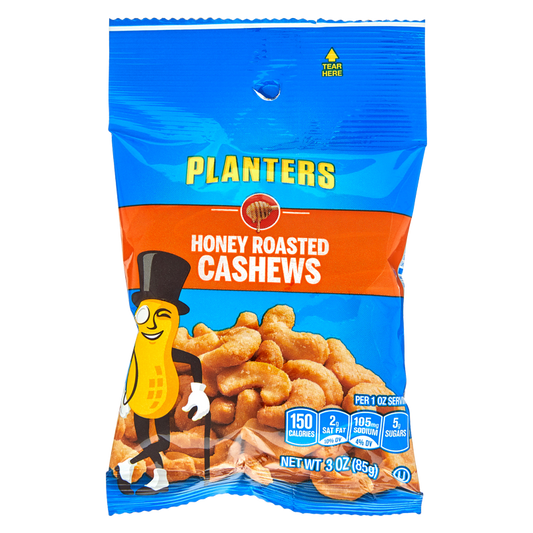 Planters Honey Roasted Cashews 3oz