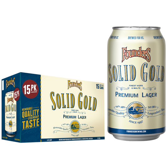 Founders Solid Gold 15pk 12oz Can 4.4% ABV