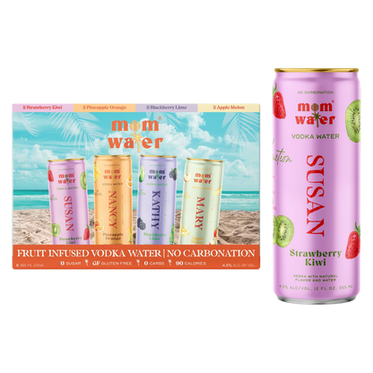 Mom Water Vacation Mode Variety Pack 8pk 12oz Can 4.5% ABV