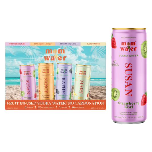 Mom Water Vacation Mode Variety Pack 8pk 12oz Can 4.5% ABV