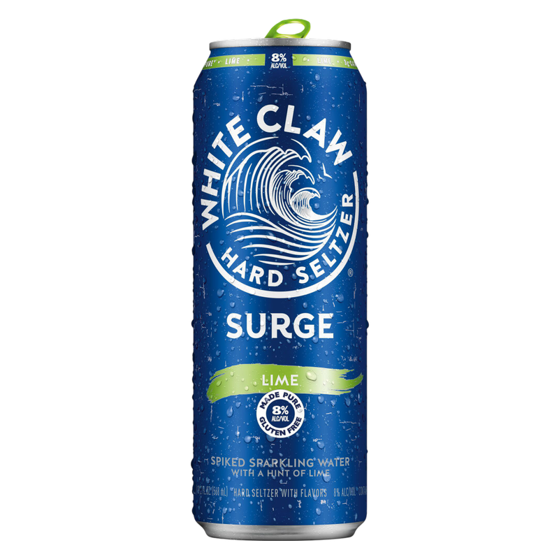 White Claw Hard Seltzer Surge Lime Single 19.2oz Can 8% ABV