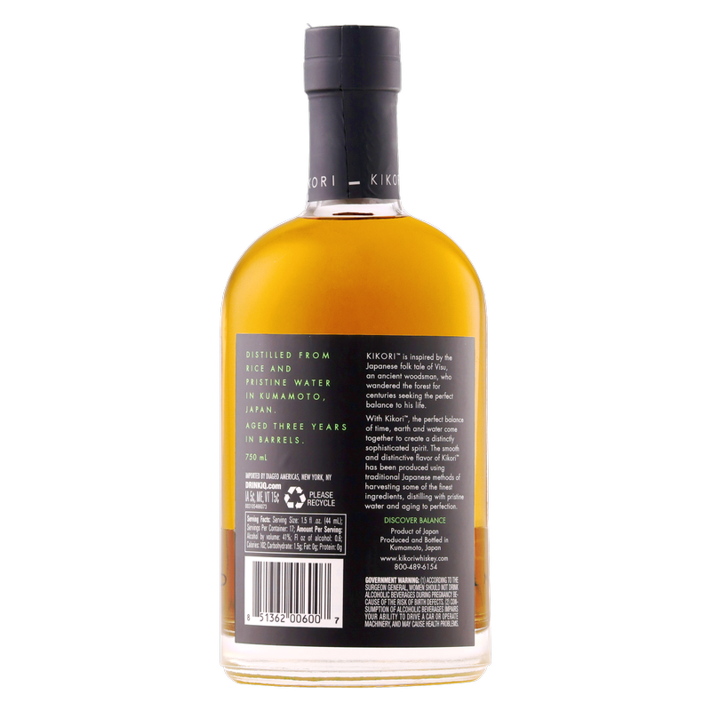 Kikori Japanese Whiskey 750ml (80 proof)