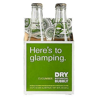 Dry Botanical Bubbly Cucumber 4pk 12oz Can