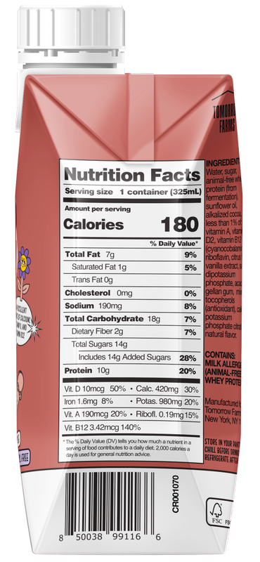 Bored Cow Animal-free Dairy Milk Chocolate 11oz Ctn