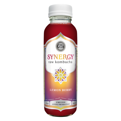 GT's SYNERGY Lemon Berry Kombucha 10oz Bottle