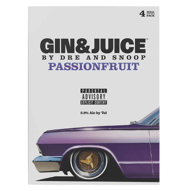 GIN & JUICE Passionfruit 4pk 355ml Can 5.9% ABV