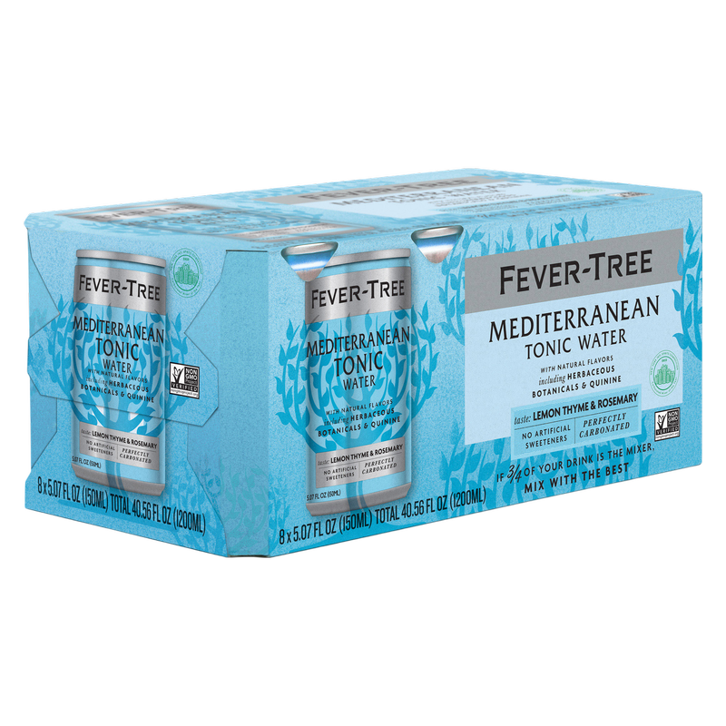 Fever Tree Mediterranean Tonic Water 8pk 5.07oz Can