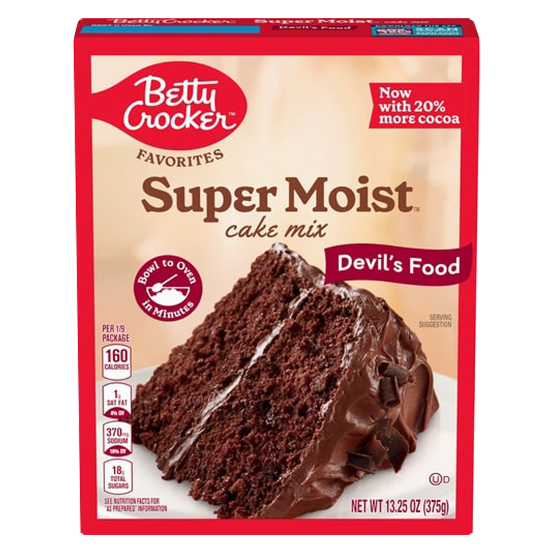 Betty Crocker Super Moist Devil's Food Cake Mix 13.25oz