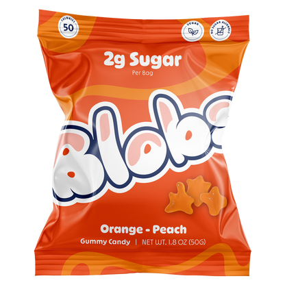Blobs Orange-Peach Gummies - 1.8 oz