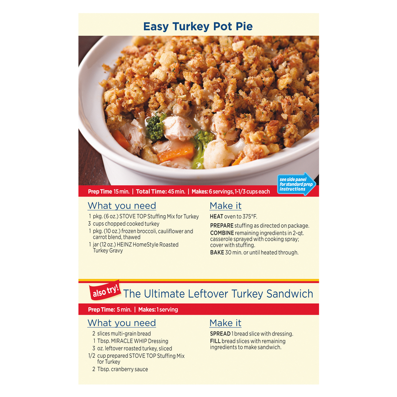 Stove Top Stuffing Stove Top Turkey 6oz