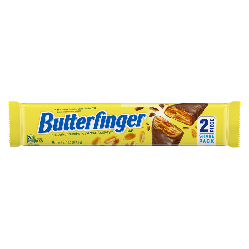 Butterfinger: Chocolatey, Peanut-Buttery, Share Size Candy Bars, 3.7 oz, Share Pack