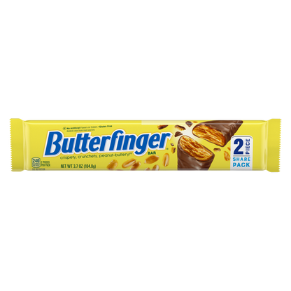 Butterfinger: Chocolatey, Peanut-Buttery, Share Size Candy Bars, 3.7 oz, Share Pack