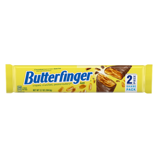 Butterfinger: Chocolatey, Peanut-Buttery, Share Size Candy Bars, 3.7 oz, Share Pack