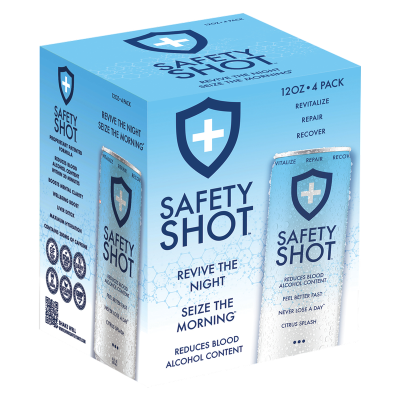 Safety Shot Citrus Splash 4pk 12oz Can