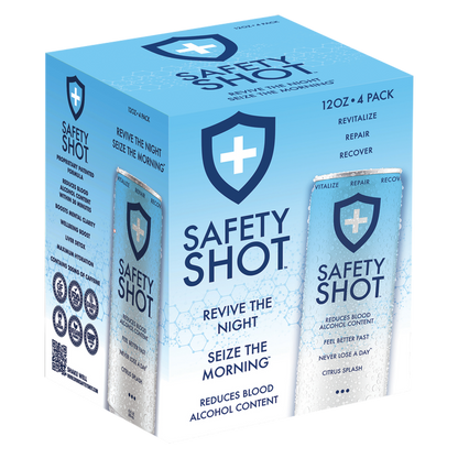 Safety Shot Citrus Splash 4pk 12oz Can