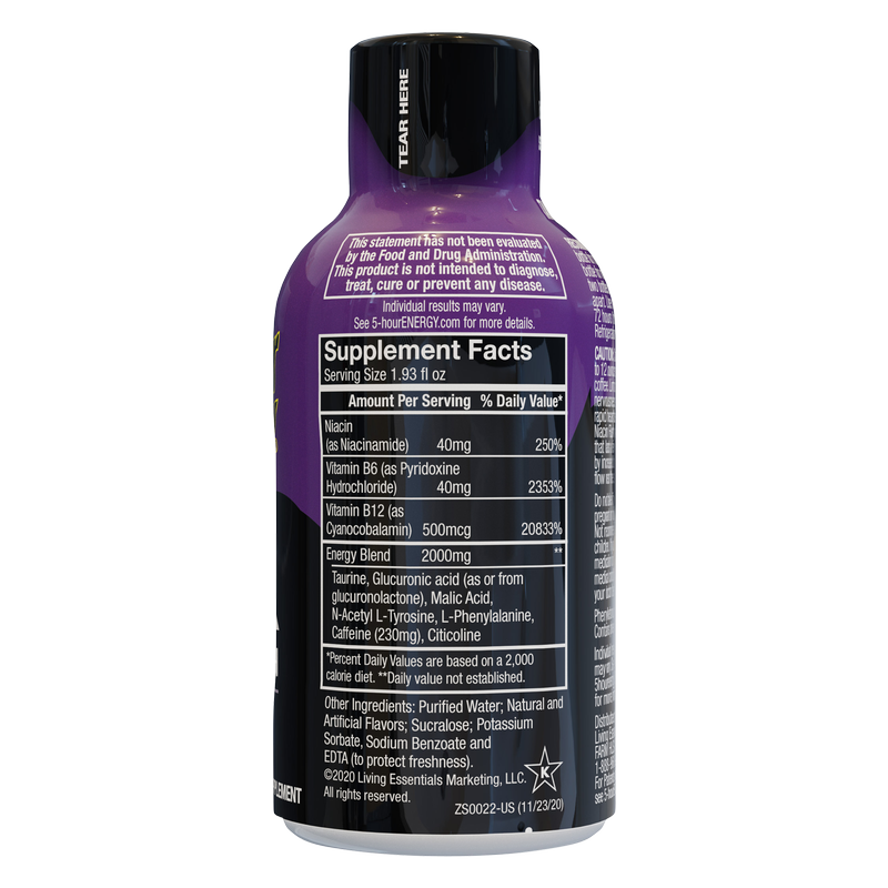 5-hour ENERGY Shot Extra Strength Grape 1.93oz Btl