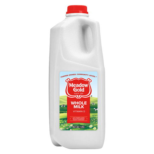 Meadow Gold Whole Vitamin D Milk - 1/2 gallon