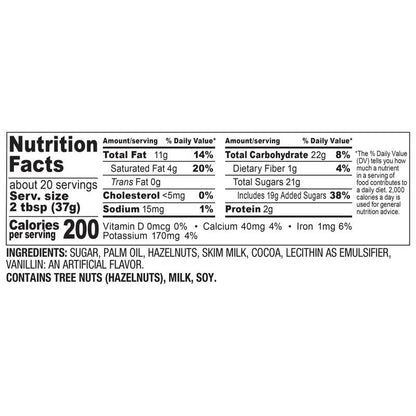 Nutella Hazelnut Spread with Cocoa for Breakfast, 26.5 oz Jar