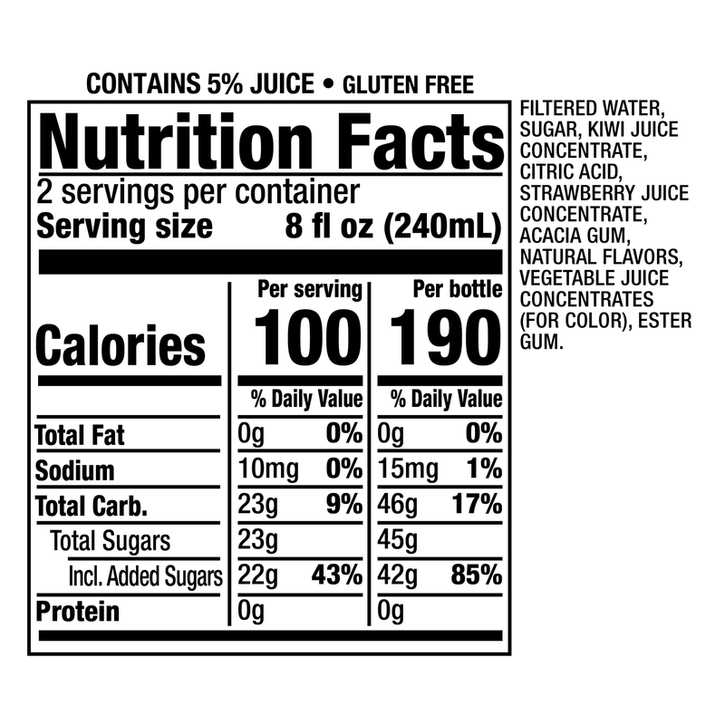 Snapple Kiwi Strawberry 16oz Btl