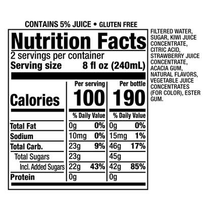 Snapple Kiwi Strawberry 16oz Btl