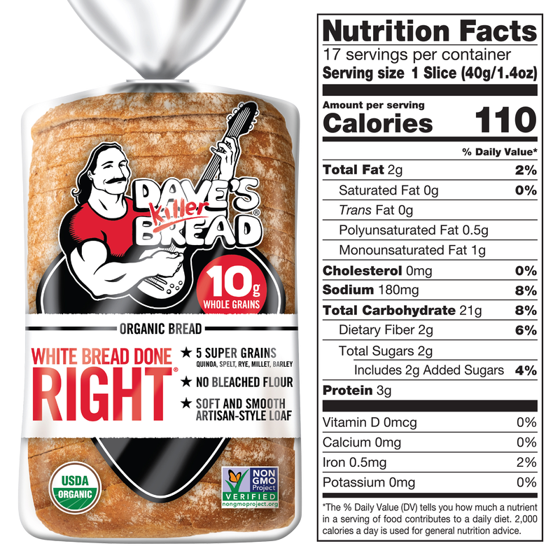 Daves Killer Bread White Done Right 24 oz