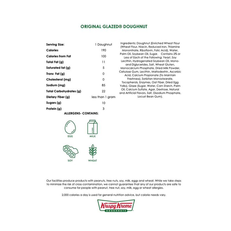 Krispy Kreme® 3-Count Original Glazed® Doughnuts