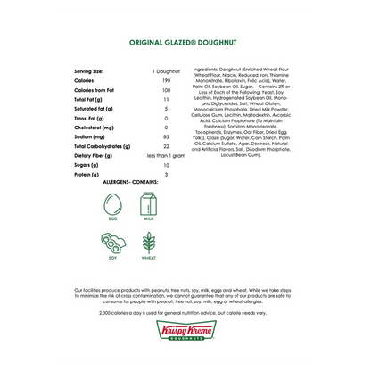 Krispy Kreme® 3-Count Original Glazed® Doughnuts