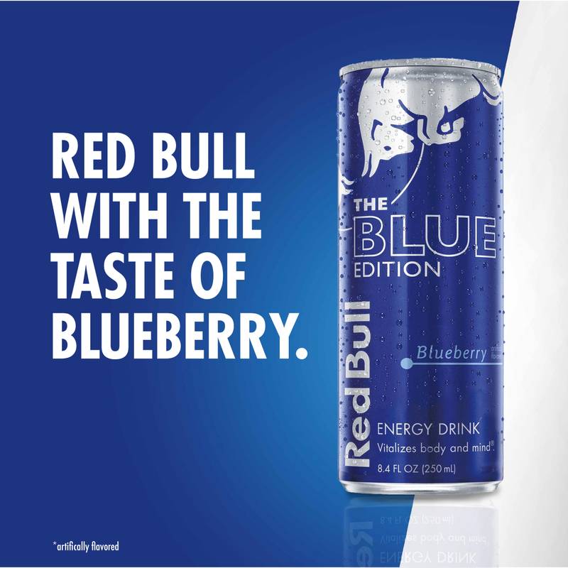 Red Bull Energy Drink The Blue Edition Blueberry 8.4oz Can