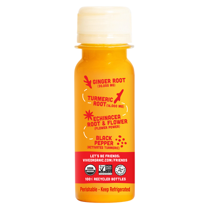 Vive Organic Immunity Boost Original Ginger & Turmeric Shot 2oz Btl