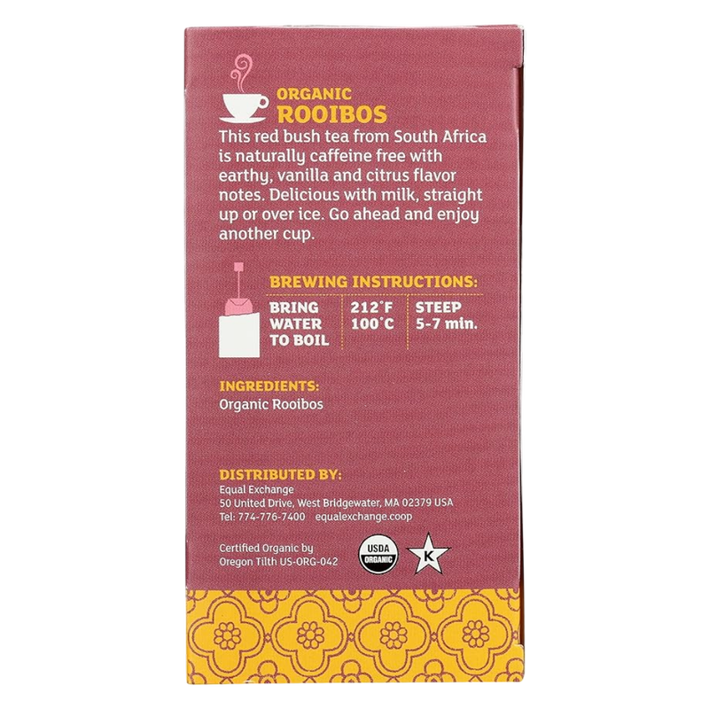 Equal Exchange Organic Rooibos Herbal Tea 20ct