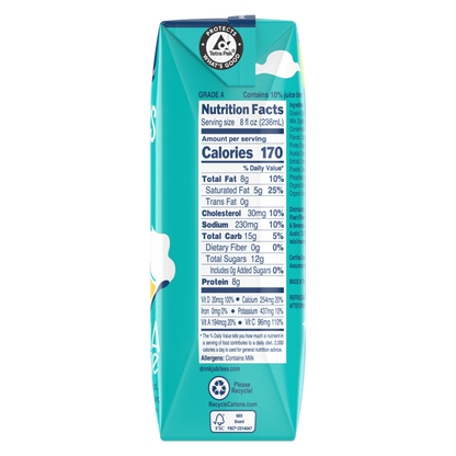 Jubilee's Organic Banana Cream Pie Protein Milk 8oz Ctn