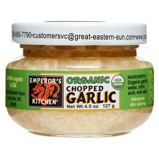 Emperor's Kitchen Organic Chopped Garlic 4.5oz