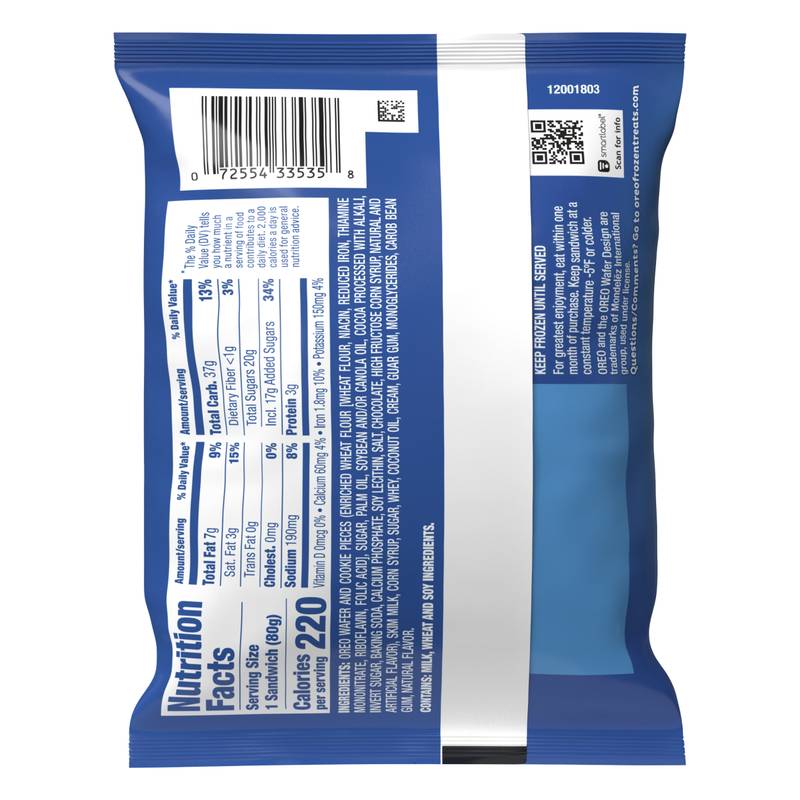 Oreo Frozen Dessert Sandwich 1ct