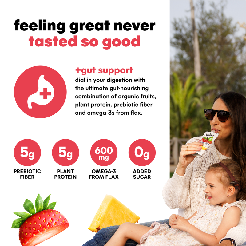 Noka Organic Strawberry Pineapple Superfood Smoothie 6pk 4.22oz Box