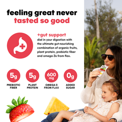 Noka Organic Strawberry Pineapple Superfood Smoothie 6pk 4.22oz Box