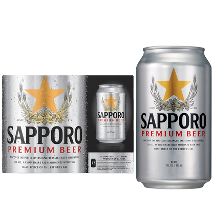Sapporo Premium 12pk 12oz Can 4.9% ABV