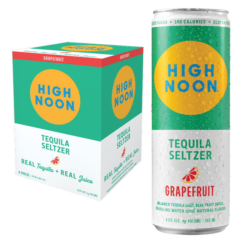 High Noon Grapefruit Tequila Seltzer 4pk