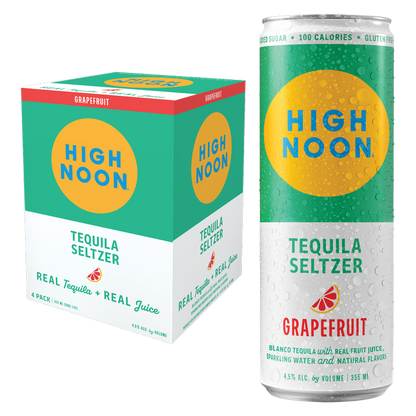 High Noon Grapefruit Tequila Seltzer 4pk
