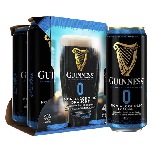 Guinness Zero Draught Non-Alcoholic 4pk 14.9oz Can