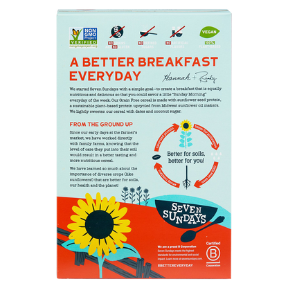 Seven Sundays Real Cinnamon Grain Free Cereal 8oz Box