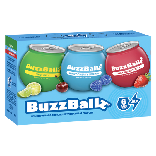BuzzBallz Variety Pack 6pk 187ml