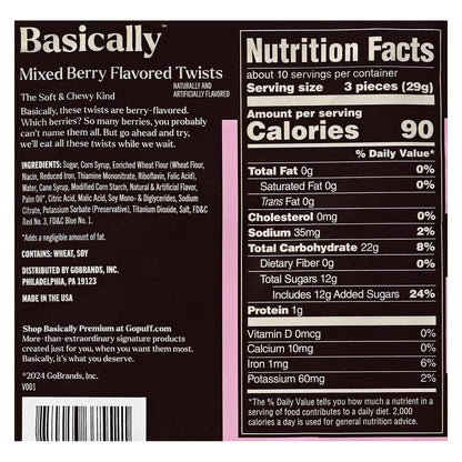 Basically Premium Mixed Berry Twists 10 oz