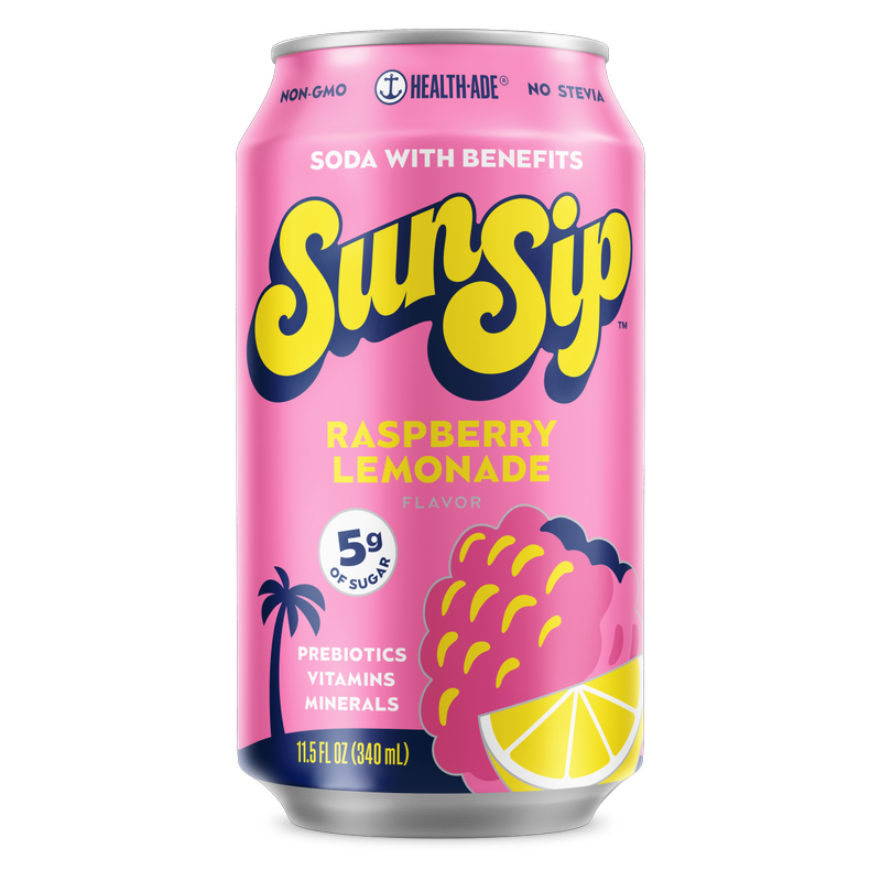 SunSip Soda Raspberry Lemonade 11.5oz Can
