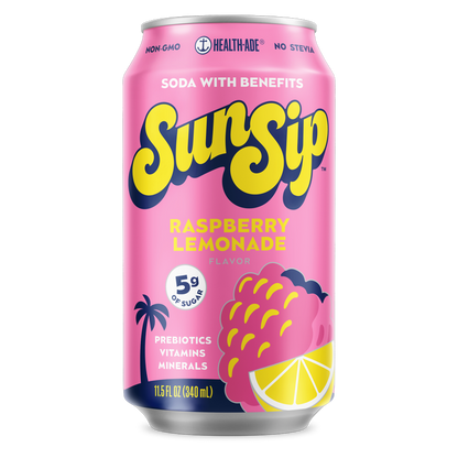 SunSip Soda Raspberry Lemonade 11.5oz Can