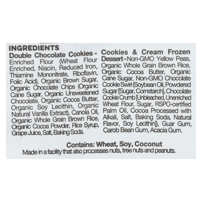 Coolhaus Dairy Free Cookies & Cream Frozen Dessert Sandwich 5.8oz