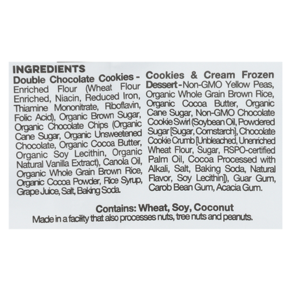 Coolhaus Dairy Free Cookies & Cream Frozen Dessert Sandwich 5.8oz