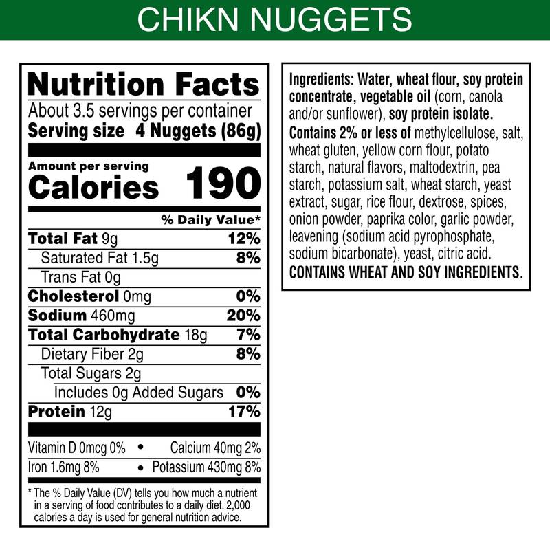 MorningStar Farms Frozen Plant Based Chik'n Nuggets 10.5oz