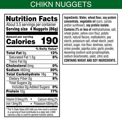 MorningStar Farms Frozen Plant Based Chik'n Nuggets 10.5oz