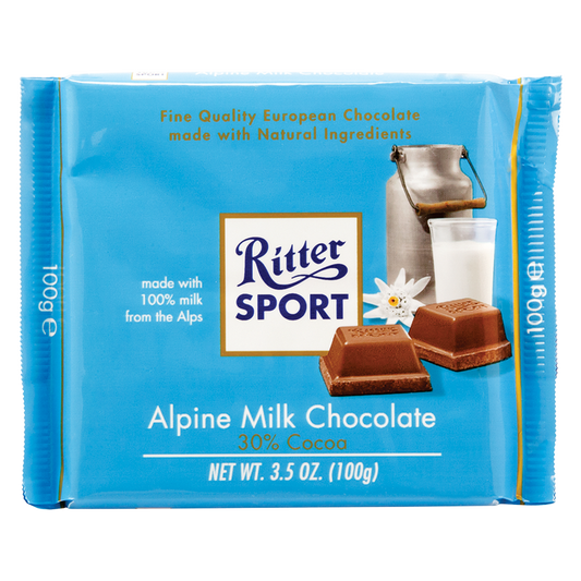 Ritter Sport Alpine Milk Chocolate Bar 3.5oz