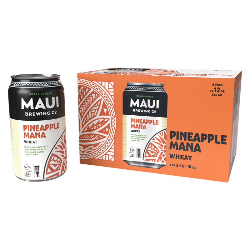 Maui Brewing Pineapple Mana Wheat 6pk 12oz Can 5.5% ABV